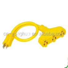 Cable de extensión de salida múltiple de servicio pesado de 125 V